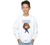 Winter Soldier Bucky Toon Sweatshirt Marvel White 7-8 Years