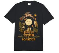 Winter Solstice Christmas Moon Pagan Yule Celebration Comfort Colors Adult Heavyweight T-Shirt