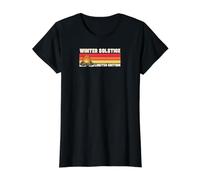 Winter Solstice Limited Edition Retro 70s Camp Style Value Graphic T-Shirt, Women, Black, L