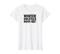 Winter Solstice Mode On Value Graphic T-Shirt, Women, White, S