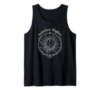 Winter Solstice Nights Celestial Magic Moon Stars Astronomy Tank Top