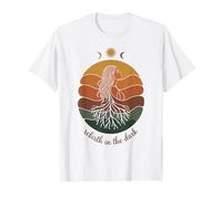 Winter Solstice, Rebirth in The Dark, Rooted Woman Elements T-Shirt