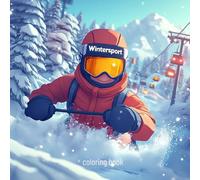Winter Sports Coloring Book - 48 Action-Packed Scenes to Color | Skiing, Snowboarding, Ice Skating & More Winter Sports for Kids & Adults - mediamake.de
