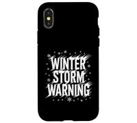 Winter Storm Warning Weather Meteorologist Alert - Case for iPhone X/XS