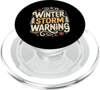 Winter Storm Warning Weather Meteorologist Alert |- PopSockets PopGrip for MagSafe