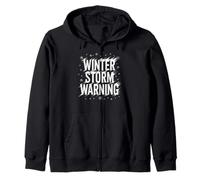 Winter Storm Warning Weather Meteorologist Alert - Zip Hoodie