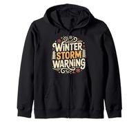 Winter Storm Warning Weather Meteorologist Alert |- Zip Hoodie