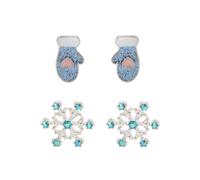 Winter Stud Earrings Set Betsey Johnson Cobalt One Size