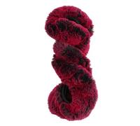 Winter Super Soft Plush Car Steering Wheel Cover Universal Warm Faux Fur Auto Handlebar On The Steering-Wheel Braid Wheel Cover Protector(Purple red)