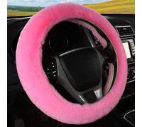 Winter Super Soft Plush Car Steering Wheel Cover Warm Faux Fur Auto Handlebar On The Braid For VW(exceptJetta)(Rink1)