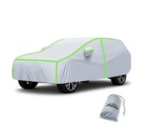 Winter SUV Car Cover for Chevy Malibu Wagon 1973-1977 Full Exterior Covers Heavy Duty Waterproof, Snow & Frost Protection with Reflective Strips, Includes Anti-Theft Lock, Towel & Storage Bag