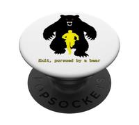 Winter Tale Stage Direction Exit Bear Shakespeare Comedy PopSockets Adhesive PopGrip