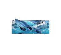 winter the dolphin Baby Headband Soft Polyester Infant Knot Bows Turban Stretchy Hairband