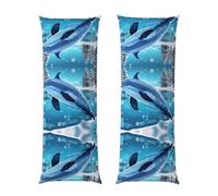 winter the dolphin Body Pillowcase 20x60-Ultra Soft Plush Long Pillow Cover with Hidden Zip for Sleeping