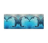 Winter The Dolphin Computer Desk Pad, Non-Slip Surface Mat for Enhanced Gaming Performance and Office Productivity