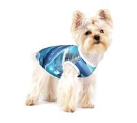winter the dolphin Full Print Cotton Pet Vest L Dog Cat Clothes Soft Elastic Breathable Pullover Pet