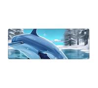 Winter The Dolphin Keyboard pad, Non-Slip, Suitable for Office and Home, 80 x 30 cm.