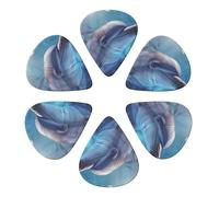 Winter The Dolphin Printed Guitar Picks Plectrum,Guitar accessories,6pcs 0.46mm