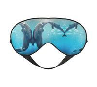 Winter The Dolphin Printing All-Occasion Comfort Cover, Blocks Light Eye Mask, Ideal for Camping,Shifts,Blocks Light Well