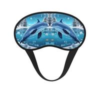 Winter The Dolphin Sleep Mask Soft Eye MaskBlindfold Eyeshade Smooth Comfortable Eye Cover with