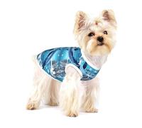 Winter The Dolphin Small Stretchy Dog T-Shirts Soft Cool Sleeveless Stripe Vests Breathable Clothes for Puppy Kitty Cats Small.