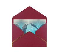 Winter The Dolphin Thank You Card Envelope 4x6 Inch Wedding Baby Shower Thank You Bride Shower Business Birthday.