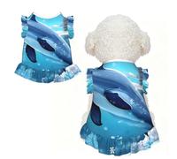 winter the dolphin XS Pet Apparel for Small Dogs-Cute Summer Outfit for Puppy, Soft Breathable Pet Clothes for Cat