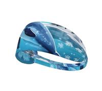 winter the dolphinPrinted headband, unisex, suitable for daily face washing, makeup application, yoga, and exercise.
