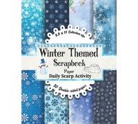 Winter Themed Scrapbook Paper: Snowflakes Blue Double Sided Decorative Craft Paper for DIY Cards Making, Gift Wrapping And Scrapbooking Kit, Origami, ... Snowflake Pattern, Paper Size 8.5 "x 11"