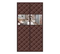 Winter Thermal Door Curtain, Window Insulation Door Curtain, Winter Magnetic Thermal Insulated Door Curtain, Magnetic Closure Insulated Door Curtain(Brown,90x210cm/35x83in)