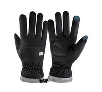 Winter Thermal Gloves, Touchscreen Waterproof Gloves, Running Gloves, Thick Lined for Warmth, Elastic Adjustable, Black, Perfect for Cycling Glove, Ski Multi-Purpose Outdoor Use and Gift for Women Men