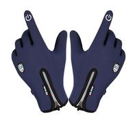 Winter Thermal Gloves,Zipper Winter Glove TouchScreen Glove - Soft Flannel Lining Touch Finger With Dot Silica Gel Palm Non-Slip Design, Support Almost All Mobile Gaming