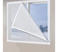 Winter Thermal Insulation Kit - Weatherproof Window Film Dustproof Translucent Curtain & Draught Excluder Custom Size (220cm x 180cm) for Ultimate Warmth
