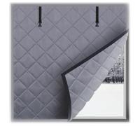 Winter Thermal Window Blackout Cover, Heavy Cotton Insulated Curtain Kit | Ultra-warm Oxford Cloth Blocks Cold Drafts Reusable Winter Insulation Barrier Keeps Rooms Cosy and Quiet(B1,81x160cm)