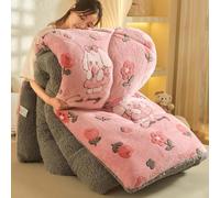 Winter Thick Cashmere Blanket, Lamb Velvet Fabric Winter Quilt, Thick And Warm Cashmere Quilt Core, Contemporary All-Season Quilted Duvet, Ultra Soft Milk Velvet Fabric,001,180 * 220cm(4kg)