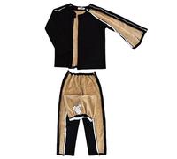 Winter Thick Patient Care Clothes, Bedridden Patient Clothing Tear Away Suitable for Elderly Care and Persons with Disabilities(Black,L)