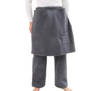 Winter Thicken Patient Care Trousers, Hospital Gowns Nursing Aid for Elderly Disabled Dialysis and Bedridden(Gray,XL)