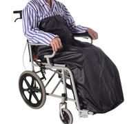 Winter Thicken Wheelchair Warmer Blanket, Windproof Fleece Lining with Zipper for Leg and Lower Body Warmth Suitable for Elderly Patients and Disabled People