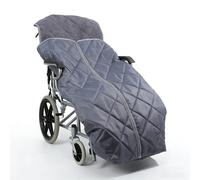 Winter Thicken Wheelchair Warmer Blanket with Zipper, Wrapped Design, Waterproof Fleece Lined, Leg Lower Body Warm Cover, Universal Fit, for Disabled and Seniors Elderly,Grey