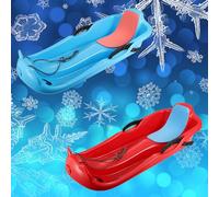 Winter Thickened Sled, Double Soft Padded Sled, Double Handle Children's Sled, Anti-Freezing Wear-Resistant Sled, Sled with Pull Rope
