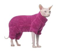 Winter Thickened Warm Cat Clothes, Specially Designed for Hairless Cats, Fully Covering All Four Legs, Comfortable(M)