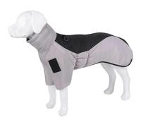 Winter Thickened Warm Turtleneck Dog Jacket Outdoor Waterproof Bulldog Greyhound Labrador Shepherd Coat With Zipper,black,6XL