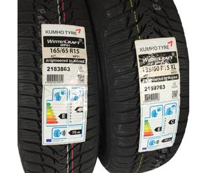 Winter Tires Renault Twingo III Kumho WP 52+ 165 65 + 185 60 R15 Brand New