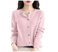 Winter Tops for Women Uk, Elegant Osmanthus Needle Knit Women's Pullover Sweater Korean Style Round Neck Autumn Winter Comfortable Loose Fit Casual Outerwear