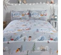 Winter Town Christmas Single Duvet Cover Set