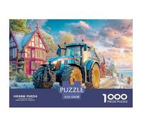 Winter Tractor SceneDeluxe Jigsaw Puzzles for Adults Rural Farm Landscape Style Featuring 1000 Intricate And Challenging Educational Puzzle Pieces - Crafted to Be An Exceptional Gift Jigsaw Puzzles Fo