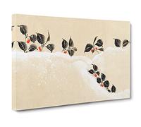 Winter Tree By Flowers Of The Four Seasons Vol.1 By Sakai Hoitsu Canvas Print | Gallery Wrapped 30mm Frame Wall Art | 20x14 inches | Ready to Hang | Asian Floral Picture | Living Room Lounge Office
