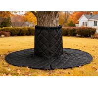 Winter Tree Root Insulation Cover With 4 Stakes - Protect Roots From Frost(Black 9th House)