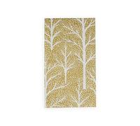 Winter Trees Gold & White Guest Towel Napkins - 15 Per Package