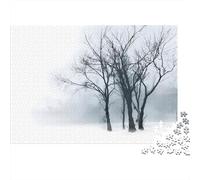 Winter Trees-minimalist Landscape Art Jigsaw Puzzle 参考知识 2/1000 机翻 · 通用领域 Snow Scenery 1000 Pieces Thick Cardboard Bundle for Adults Kids 12+ Fun Family 38x26cm/1000pcs